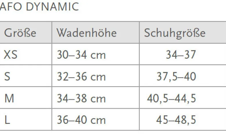 Fußheberorthese Össur AFO Dynamic