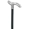 Gastrock Ebenholz Gehstock mit Barock Derby-Griff aus Silber