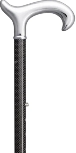 Gastrock Gehstock Carbon-Derby Chrom
