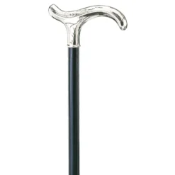 Gastrock Gehstock Silber Derby Schwarz