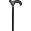 Gastrock Holz Gehstock Leder-Derby schwarz