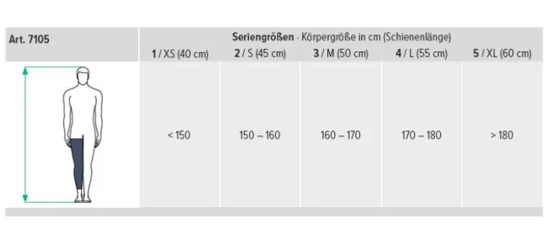 Knieorthese JuzoPro Immo 0° - Knieruhigstellungsschiene