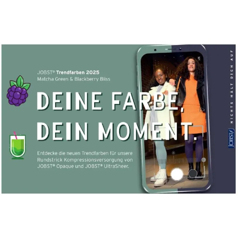 Kompressionsstrümpfe Jobst Opaque Trendfarben