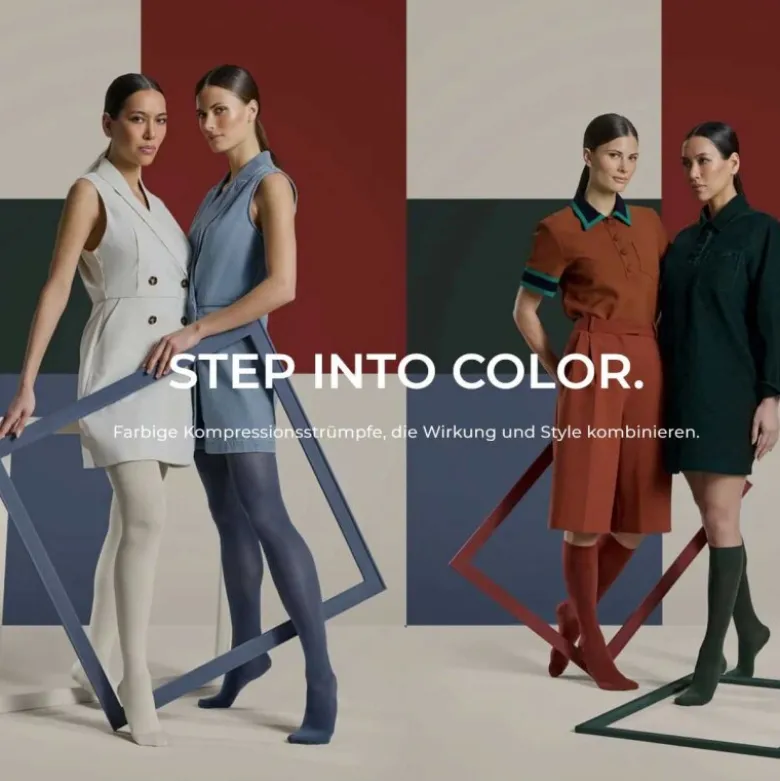 Kompressionsstrümpfe SIGVARIS Style Semitransparent Trendfarben