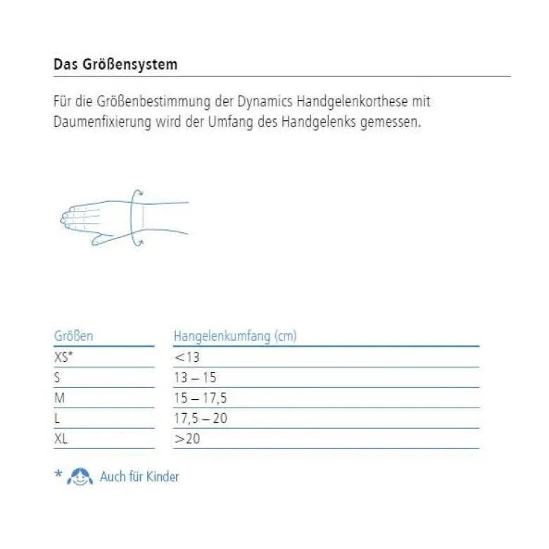 ofa Dynamics Handgelenkorthese mit Daumenfixierung