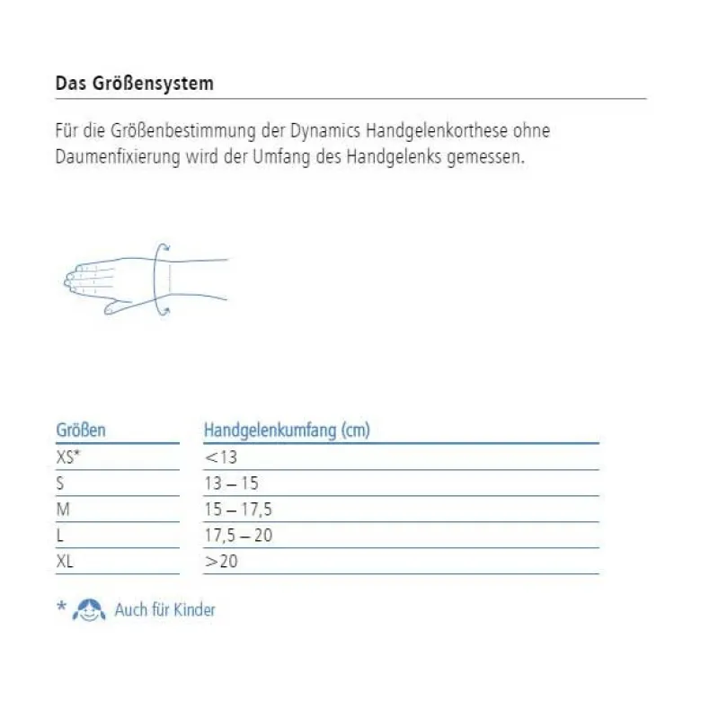 ofa Dynamics Handgelenkorthese ohne Daumenfixierung