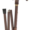 Ossenberg faltbarer Leichtmetallstock bronze anatomischer Griff links