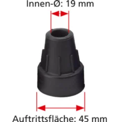 Ossenberg Gehhilfe Big XXL 150kg mit anatomischen Softgriff