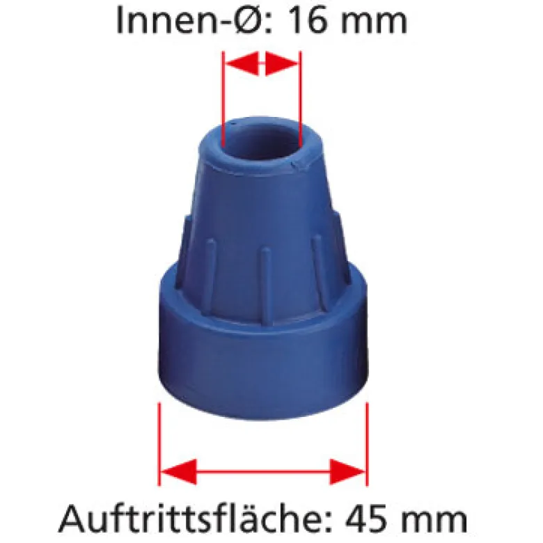 Ossenberg Gehhilfe 220 Der Klassiker anatomischer Softgriff grau