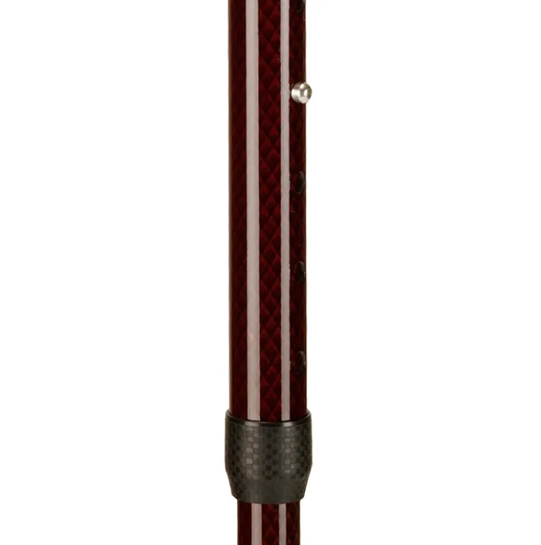 Ossenberg Gehstock aus Carbon mit Softgriff verstellbar