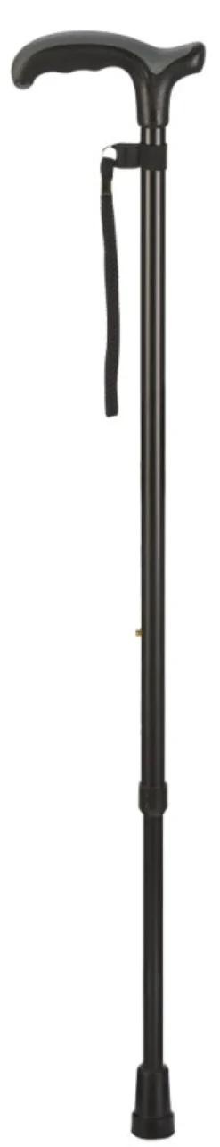 Ossenberg Leichtmetallstock mit Comfort Soft Derbygriff verstellbar