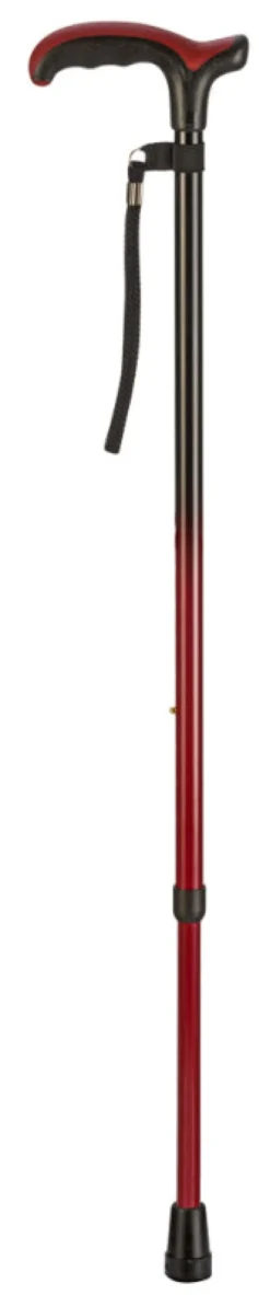Ossenberg Leichtmetallstock mit Comfort Soft Derbygriff verstellbar