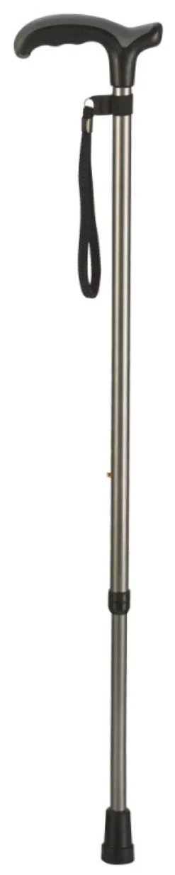 Ossenberg Leichtmetallstock mit Comfort Soft Derbygriff verstellbar