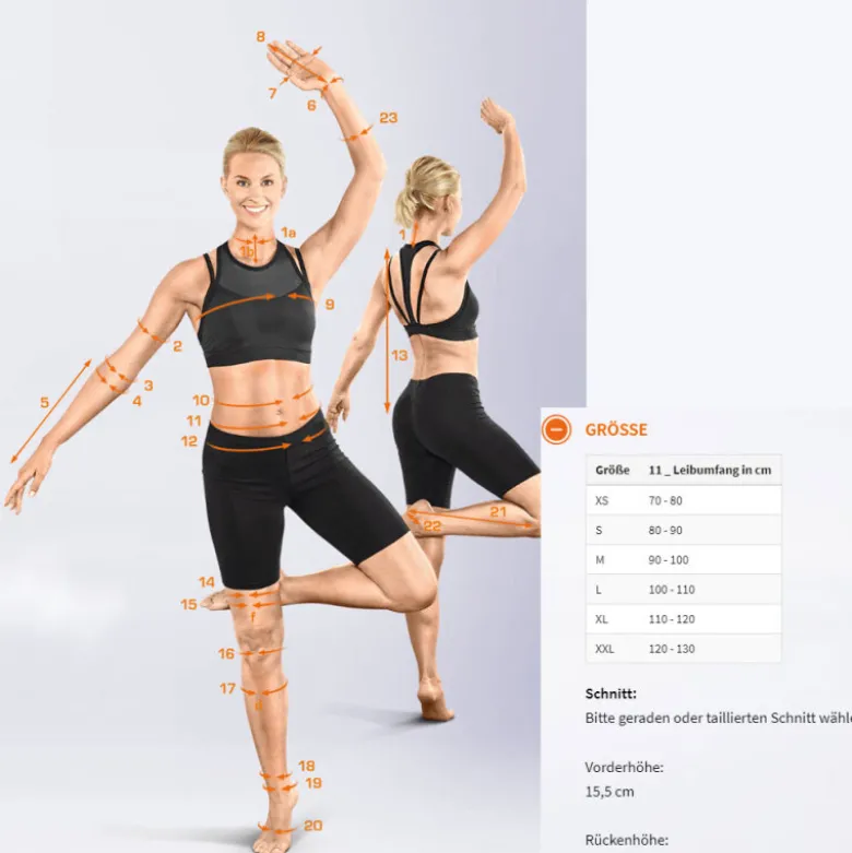 Rückenbandage SPORLASTIC Vertebradyn Supreme Senso (tailliert) LWS-Orthese