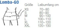 Rückenbandage Thuasne Lomba-Go gerade für Herren