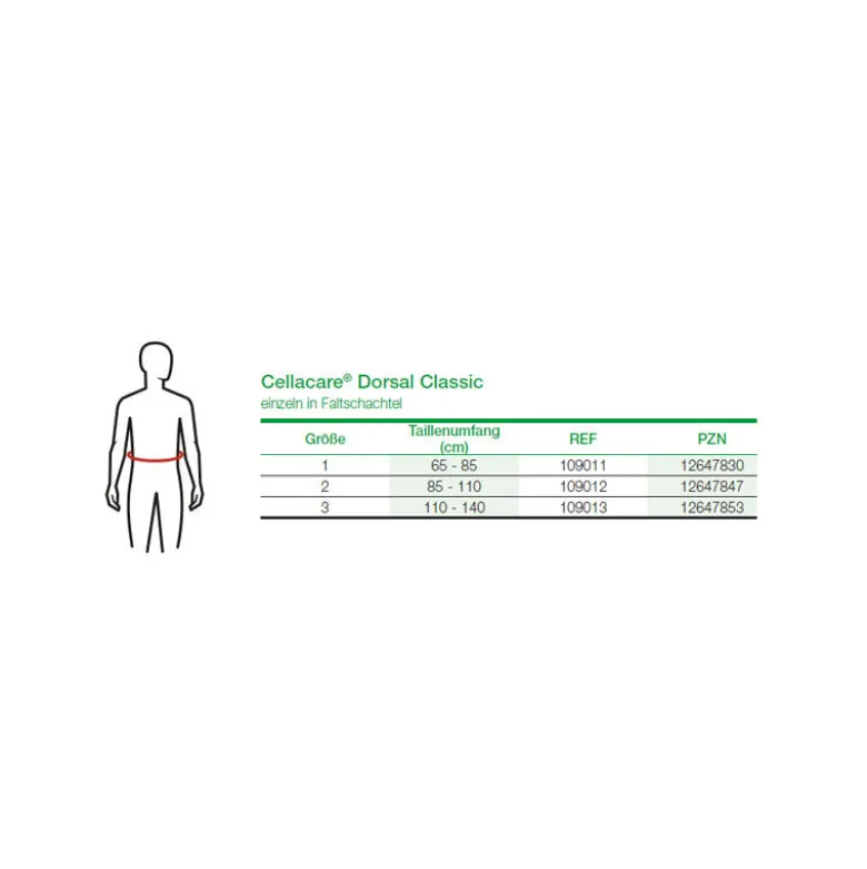 Rückenorthese L+R Cellacare Dorsal Classic
