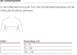 Schulterbandage ofa Push med Schulterfixationsbandage