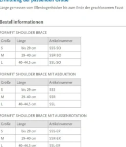 Schulterorthese Össur Formfit Shoulder Brace