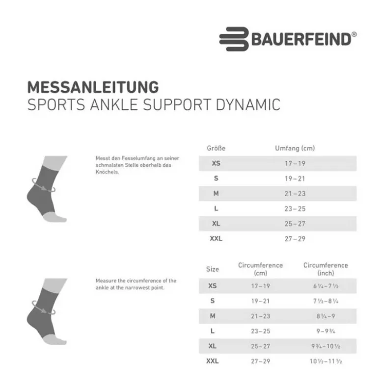 Sprunggelenkbandage Bauerfeind Sports Ankle Support Dynamic