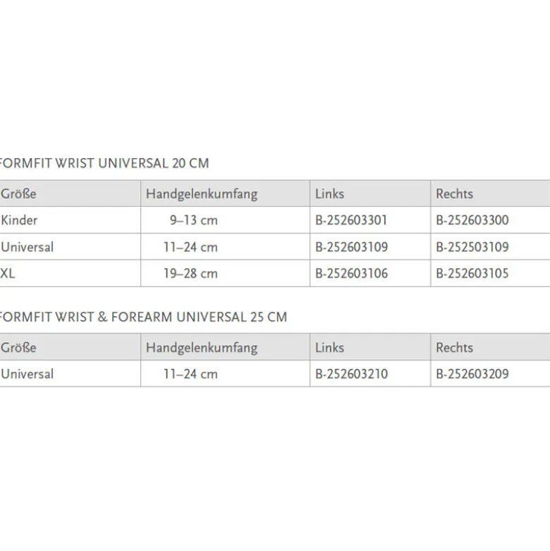 Össur Formfit Wrist Universal Handgelenkorthese