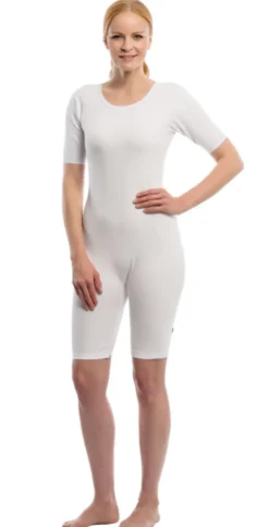 suprima Pflegebody kurzer Arm mit Beinreißverschluss